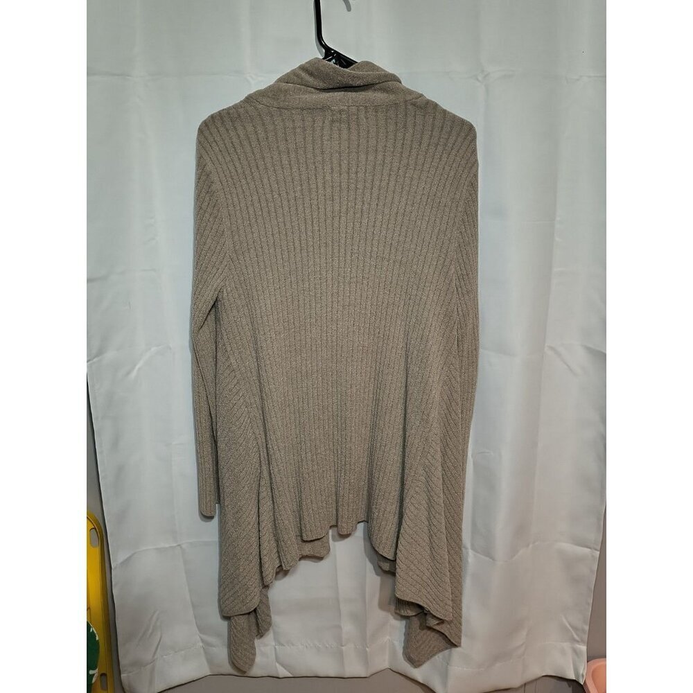 Barefoot Dreams CozyChic Ultra Lite Open Front Cardigan in Almond - Size Medium - Picture 7 of 8